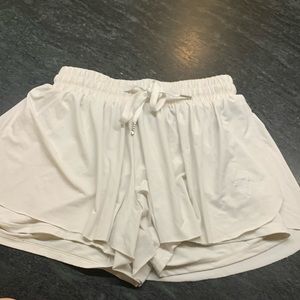 Women’s small running flare shorts